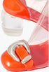 Minny Bubble 70 Buckled PVC Ankle Boots - GLAM MODA